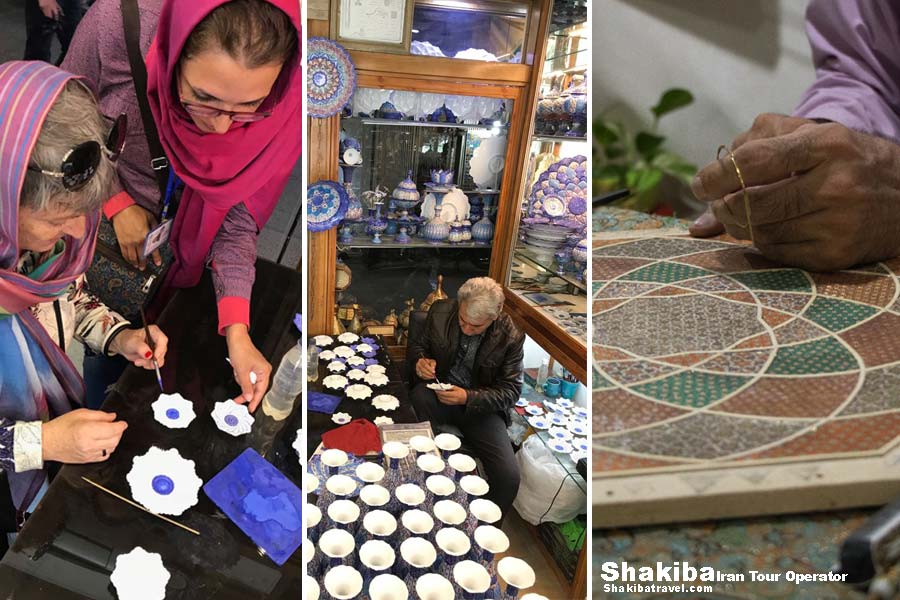 Iran tours handicraft workshop